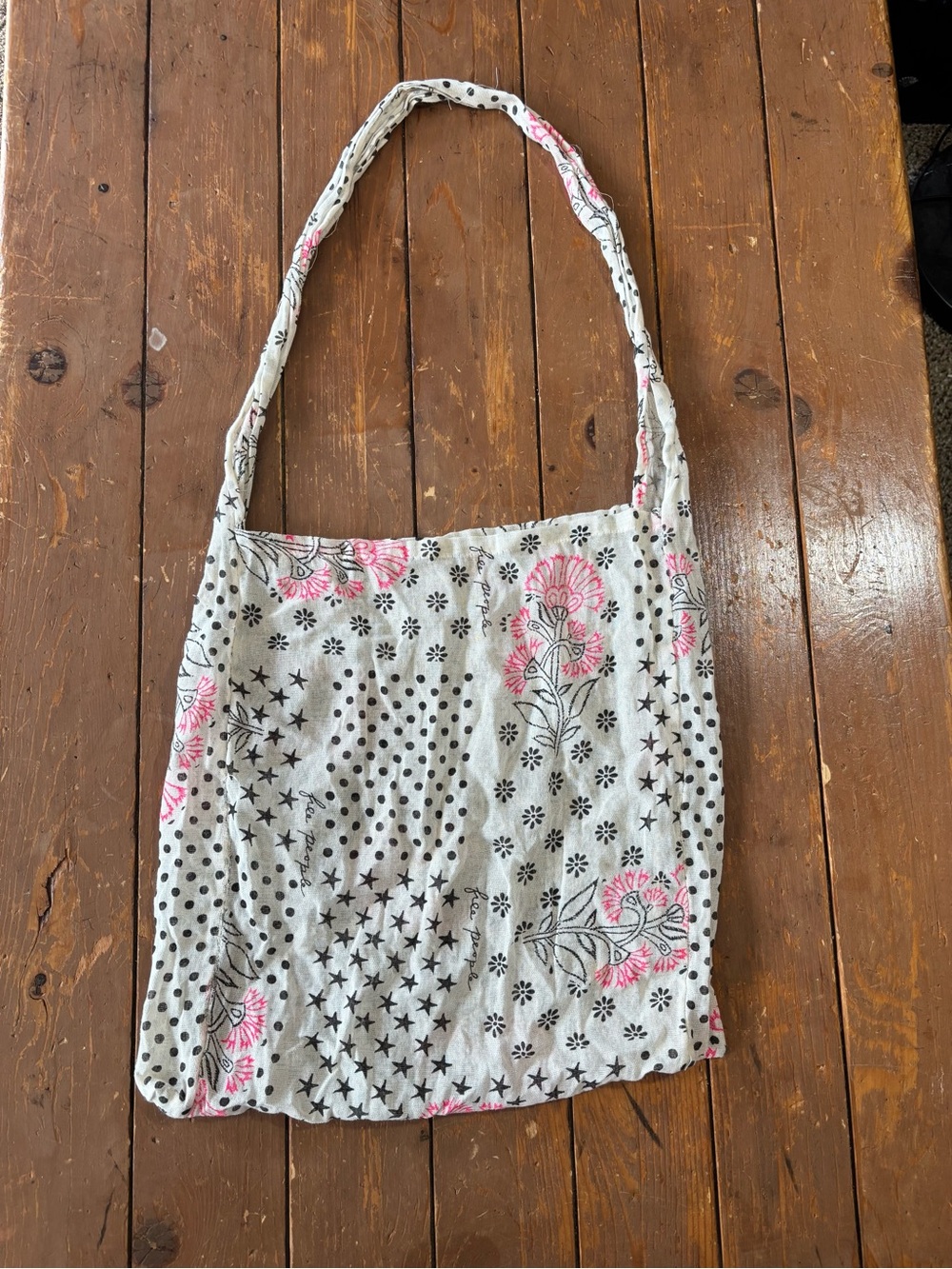 Free People lightweight, reusable cotton-gauze boho tote bag